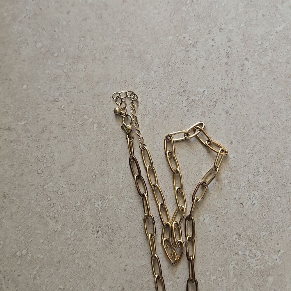 PAPER CLIP Style gold toned fashion adjustable As Is Costume Womens - Picture 3 of 15